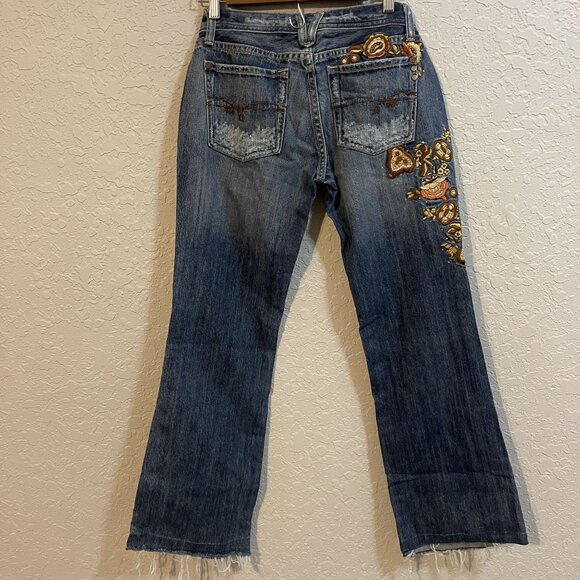 Miss Me Embroidered Bootcut Jeans Womens Size 29 - Picture 3 of 10